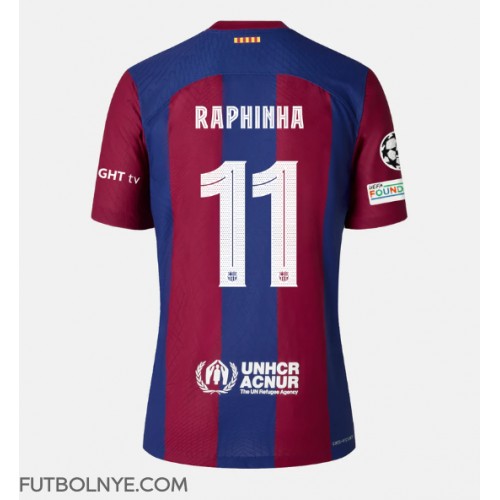 Camiseta Barcelona Raphinha Belloli #11 Primera Equipación 2023-24 manga corta